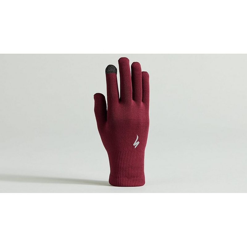 Specialized thermal knit glove lf maroon l