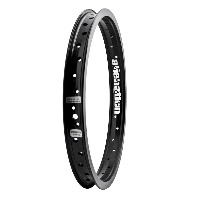 16″ Alienation Black Sheep Double Wall BMX Rim – 36h – Black