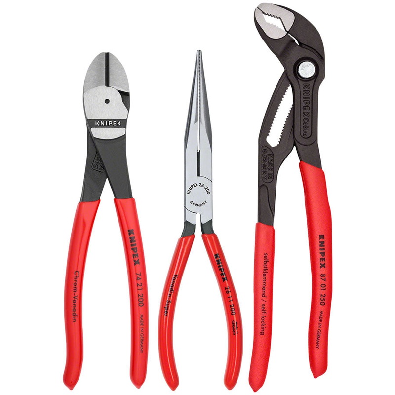 Knipex Universal Plier Set with Cobra Plier – 3 Piece