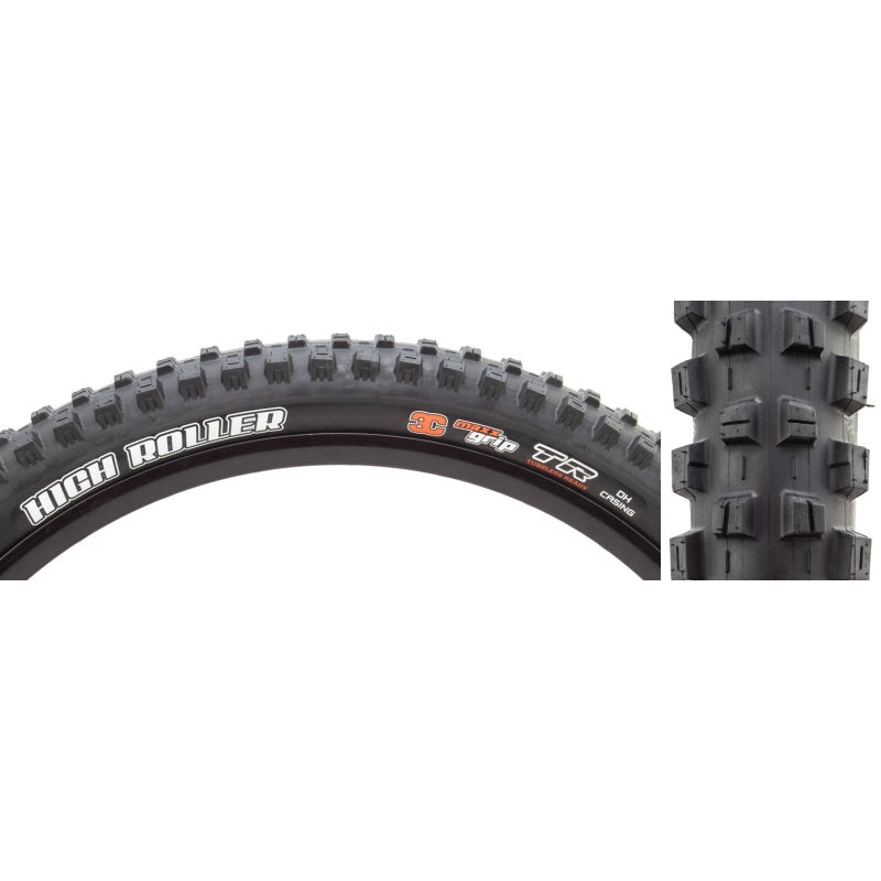 Maxxis High Roller III Tire – 27.5 x 2.4 Tubeless Folding BLK 3C MaxxGrip DH