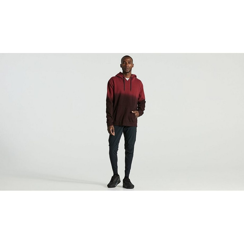 Specialized legacy spray pull-over hoodie men maroon m