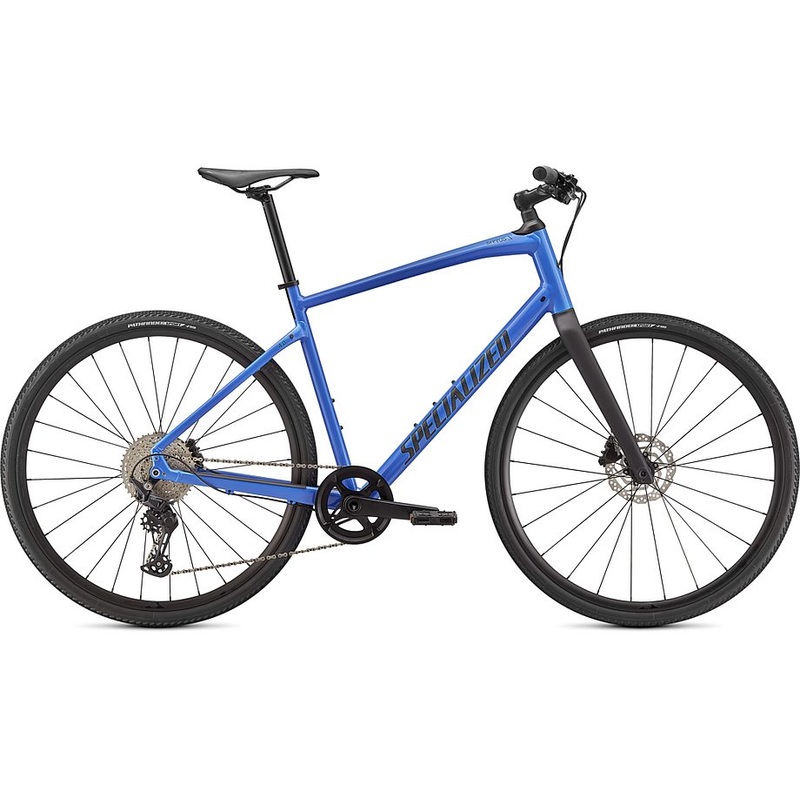 2021 Specialized sirrus x 4.0 bike gloss sky blue / tarmac black / satin black reflective xxs