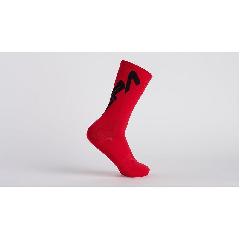 Specialized tagged sock black/red l