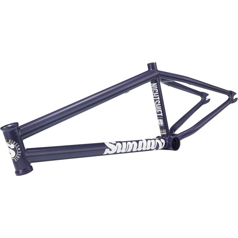 Sunday Nightshift BMX Frame – 20.5″ TT Matte Midnight Purple