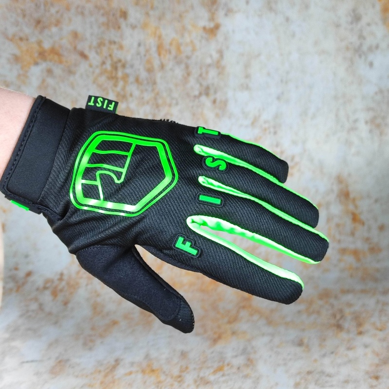 FIST Handwear Stocker Gloves Black / Fluro Green