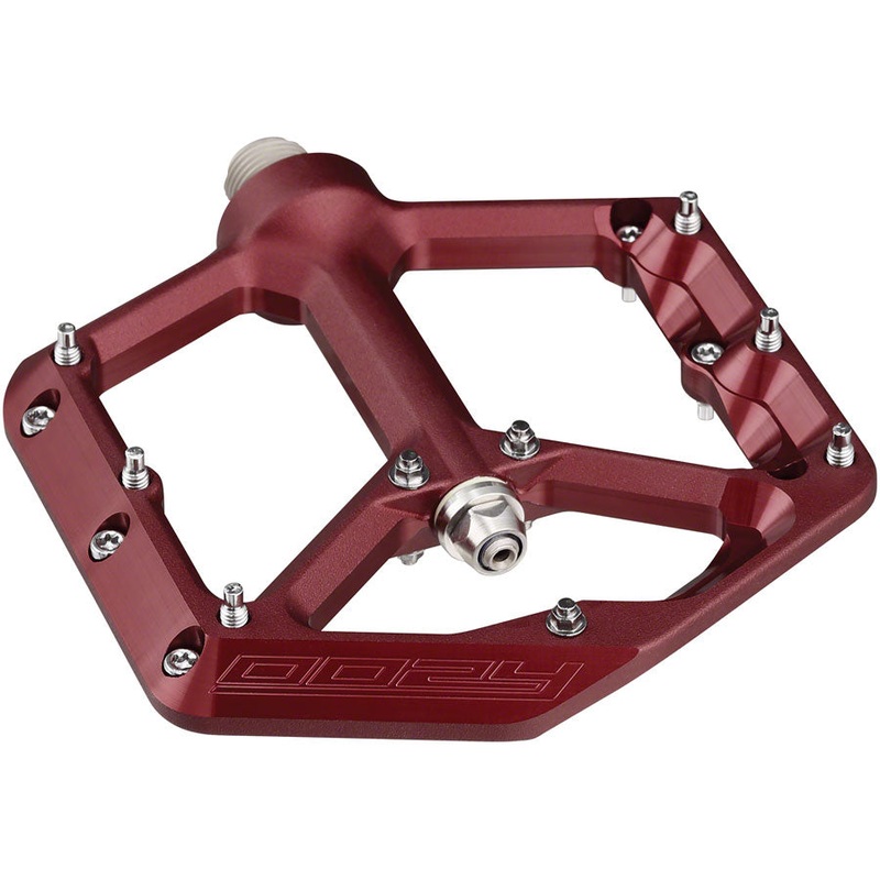 Spank Oozy Pedals – Platform, Aluminum, 9/16″, Red