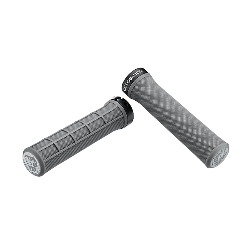 Cyclovation Trail Spike Conical Grips for Mountain Biking  Synthetic Rubber, Waffle Pattern, Reinforced Polymer, Lightweight Aluminum Clamp