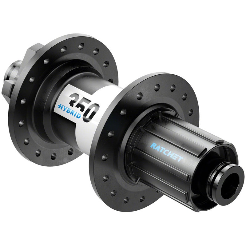 DT Swiss 350 Hybrid Rear Hub – 12 x 148mm 6-Bolt HG 11 MTN Black 32h 24pt