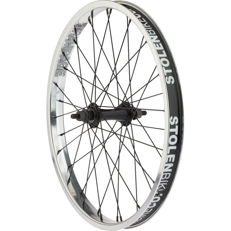 Stolen Rampage Front Wheel – 20″ 3/8″ x 100mm Rim Brake Polished Clincher