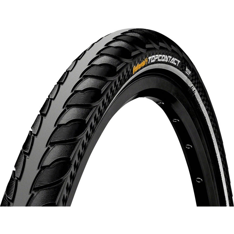 Top Contact II Tire – 700 x 42 Clincher Folding BLK/Reflex Vectran Breaker E50