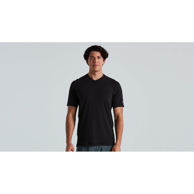 2021 SPECIALIZED TRAIL JERSEY SHORT SLEEVE MEN – Black, SMALL
