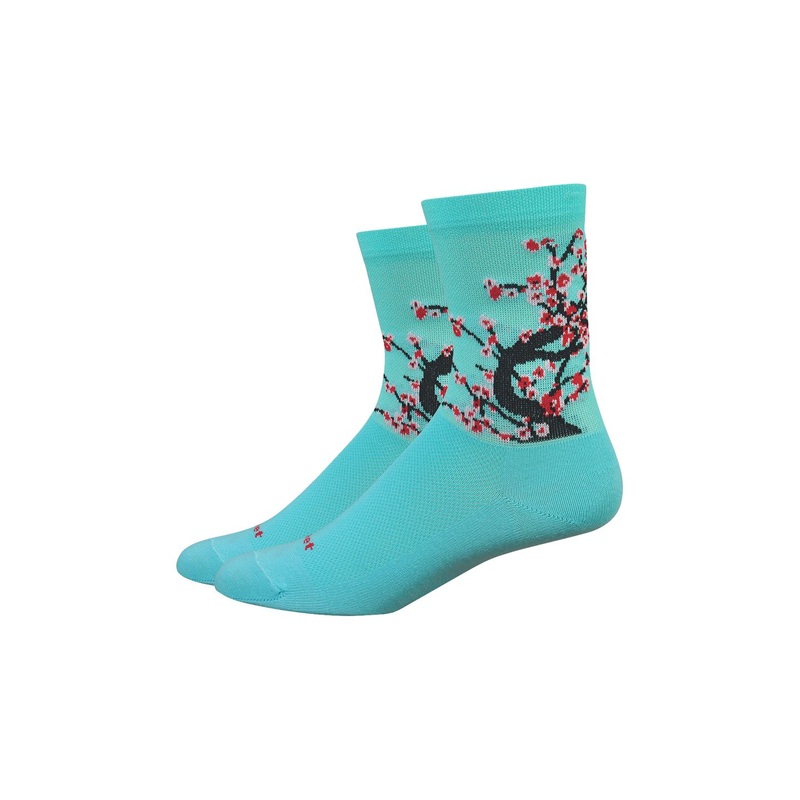 DeFeet Aireator 4″ Socks Neptune/Black/Red M