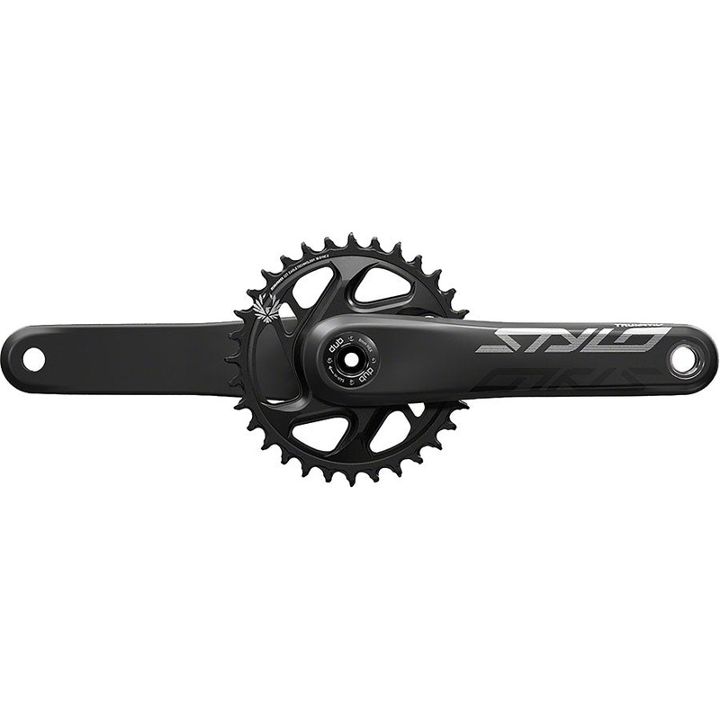 TruVativ STYLO Carbon Eagle Fat Bike Crankset – 175mm 12-Speed 30t Direct Mount DUB Spindle Interface For 190mm Rear Spacing BLK