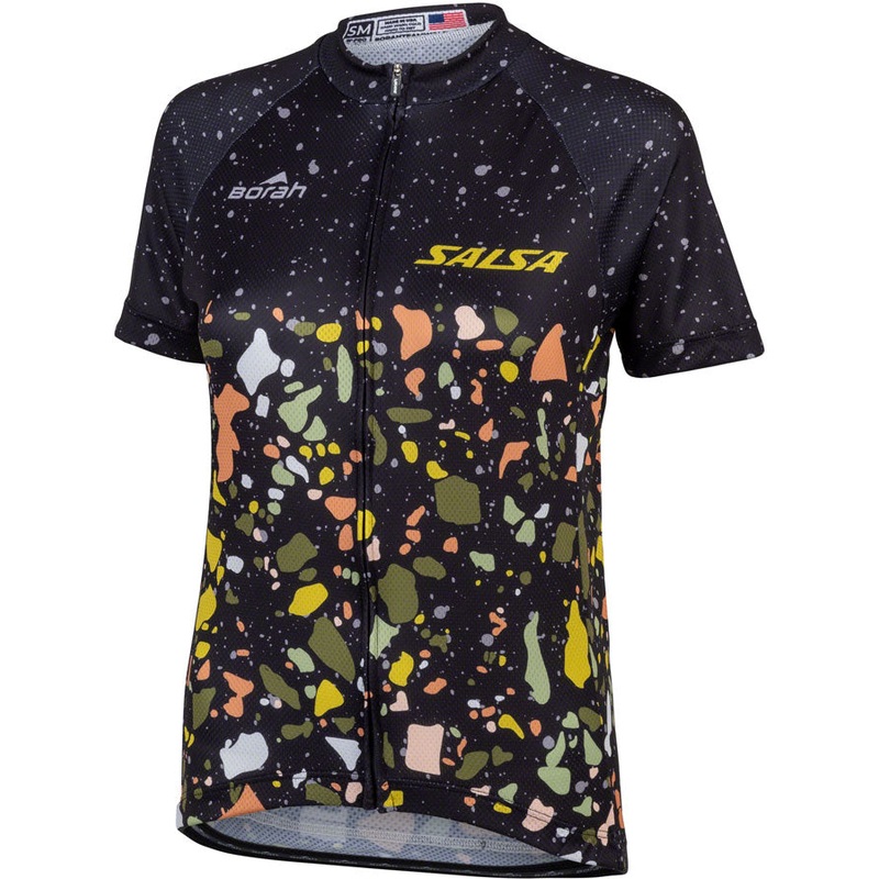Womens Terrazzo Jersey – Medium Black