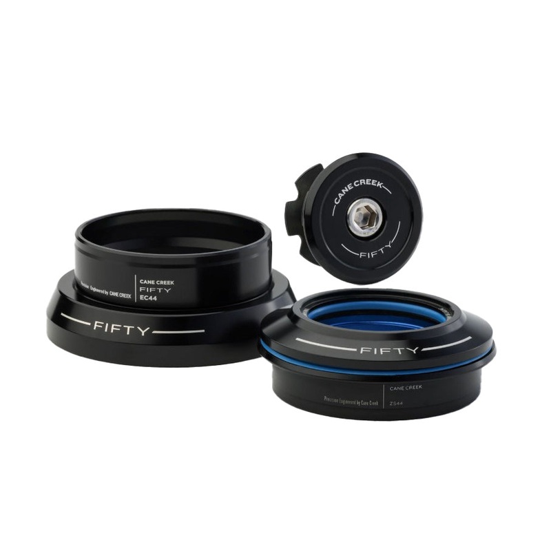 Cane Creek 50 Headset – ZS44/28.6/H8 Upper | EC44/40 Lower Straight Black