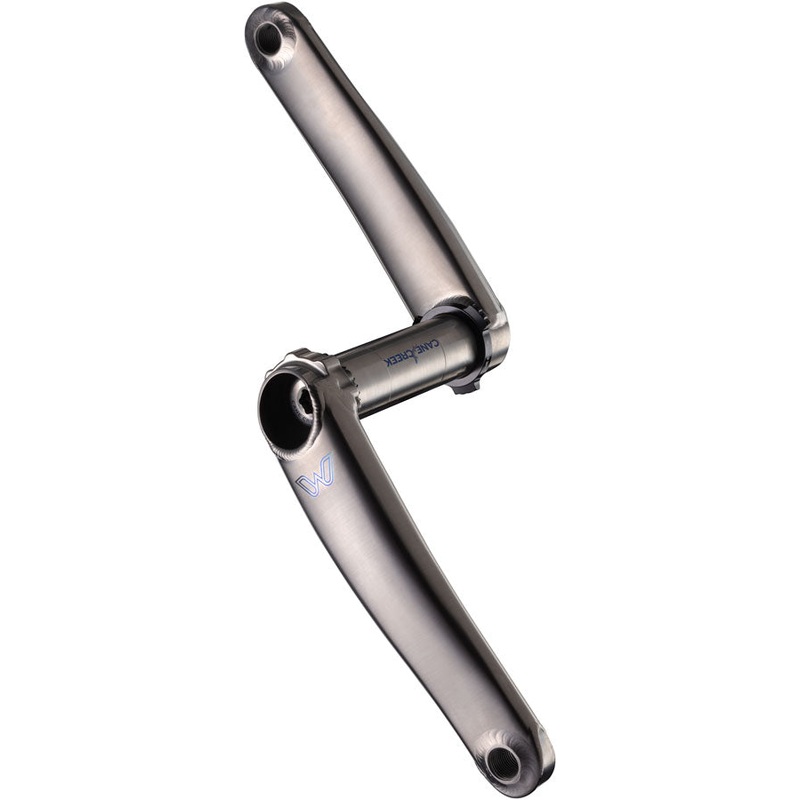 Cane Creek eeWings All-Road Titanium Crankset – 165mm 8-Bolt Direct Mount 30mm Spindle Brushed Titanium