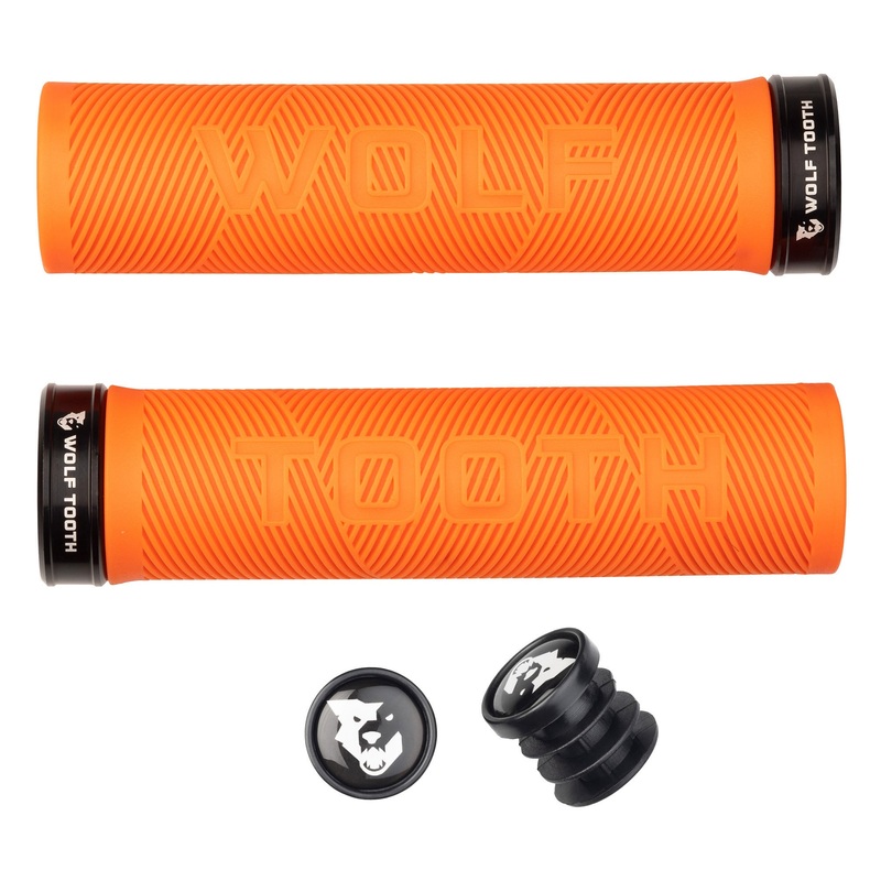 Components Echo Lock-On Grip Set Orange/Black