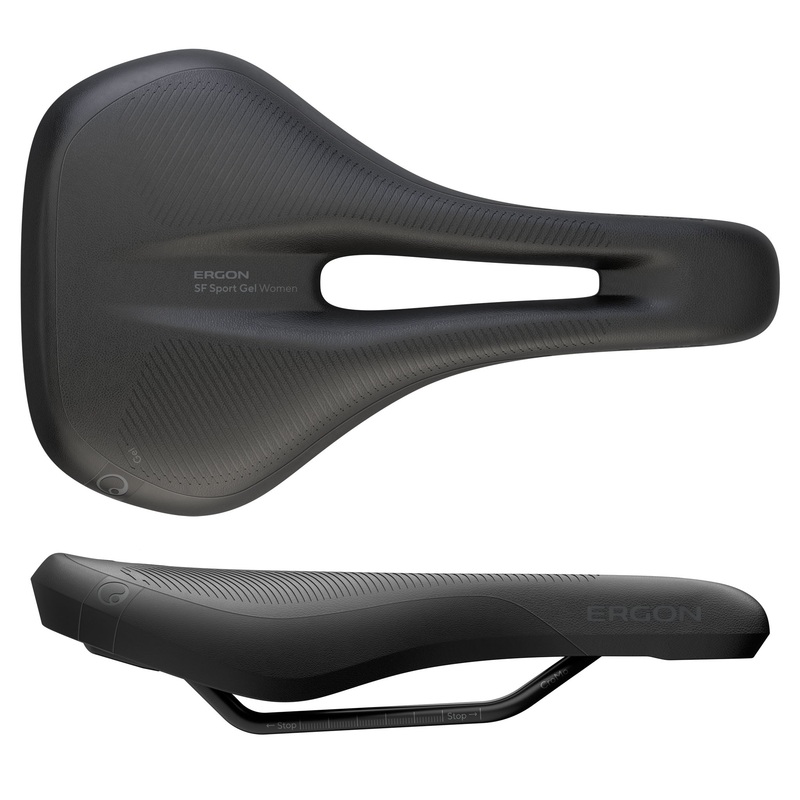 Ergon SF Sport Gel Saddle – Chromoly Black Womens Small/Medium