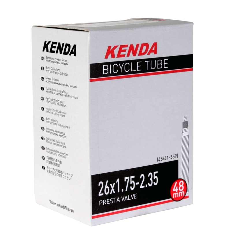 Kenda Butyl Tube 26 x 1.75-2.35″ PV/48mm – Each