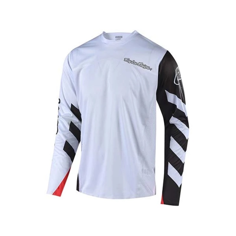 Troy Lee Designs Sprint Elite Escape BMX Race Jersey-White/Black