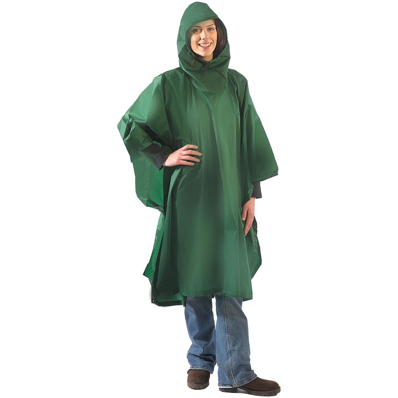 Equinox Ultralite Silicone Ripstop Poncho & Shelter Extension  Waterproof, Versatile Outdoor Rain Gear with Tie-Downs & Packable Design