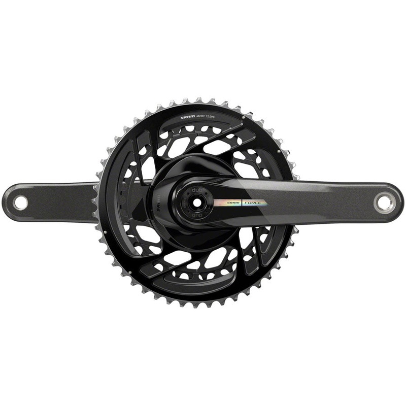 SRAM Force Crankset – 170mm, 2x 12-Speed, 48/35t, Direct Mount, DUB Spindle Interface, Iridescent Gray, D2