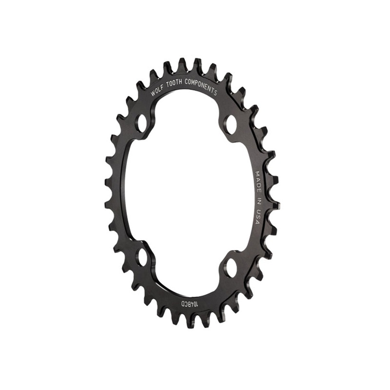 Wolf Tooth Components 104 BCD Chainring – Drop-Stop A – Black
