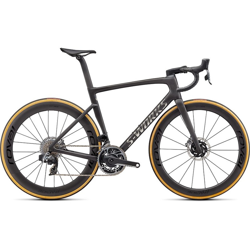 2022 Specialized tarmac sl7 S-Works etap bike satin carbon / spectraflair tint / gloss brushed chrome 52