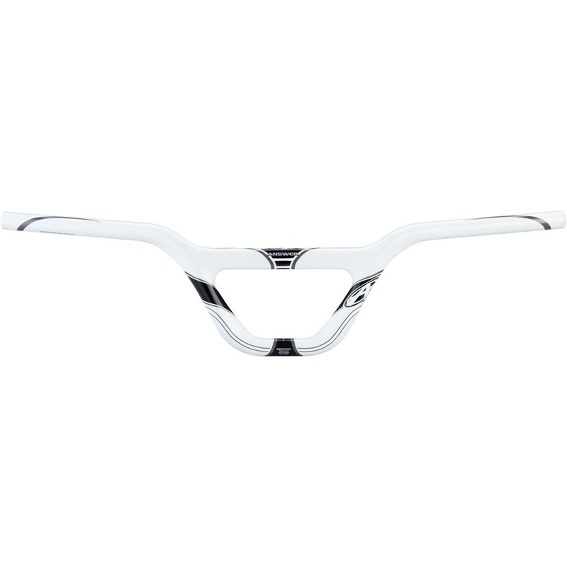 Answer BMX Carbon Expert BMX Handlebar – 6″ White/Gray/Black
