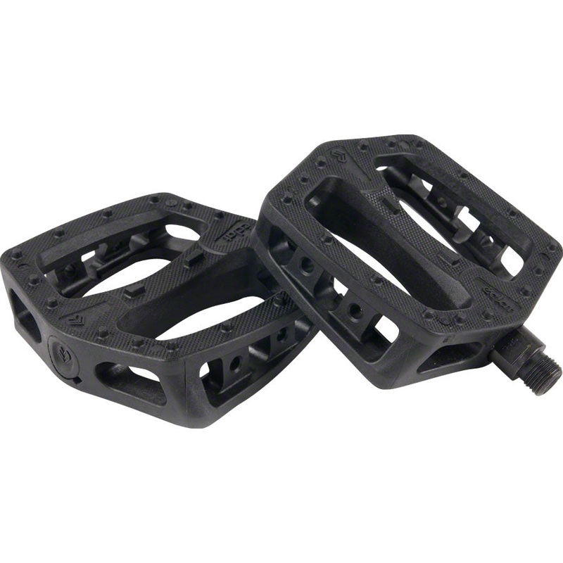 Eclat Plaza Pedals – Platform, Composite/Plastic, 9/16″, Black
