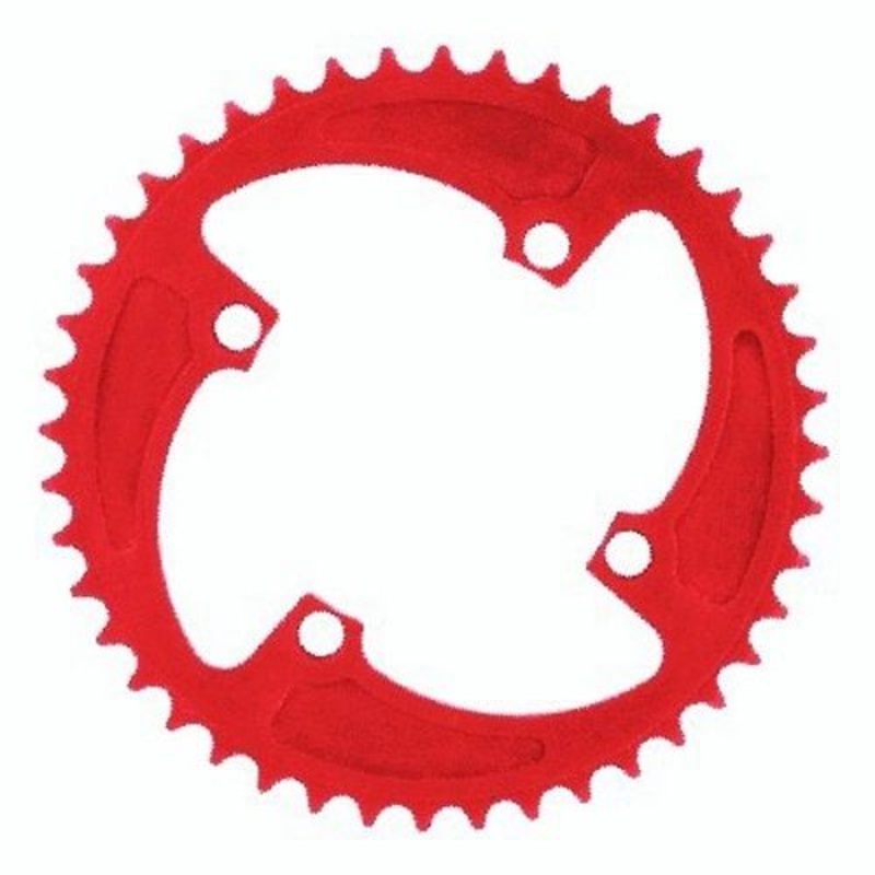 MCS 46t BMX Chainring – Red – 104mm 4-bolt – USA Made