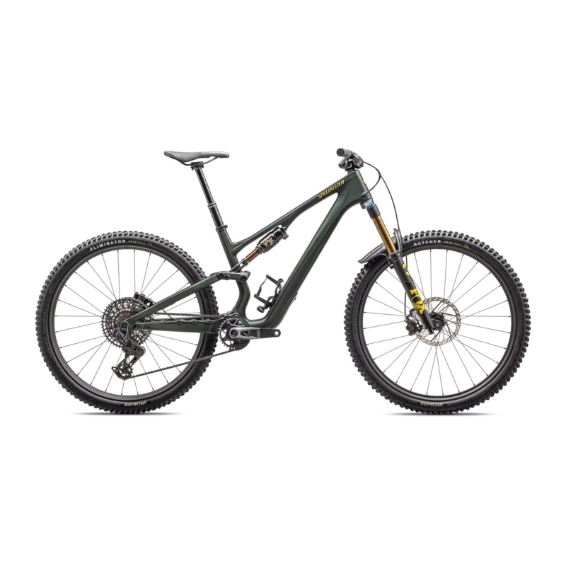 2025 Specialized Stumpjumper 15 Pro 29″ Bike – S5, Satin Green Tint / Gunmetal / Satin Metallic Sulphur