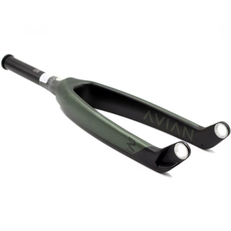 Avian Versus Pro Tapered Carbon BMX Race Fork-20″-1 1/8-1.5″-Matte Green