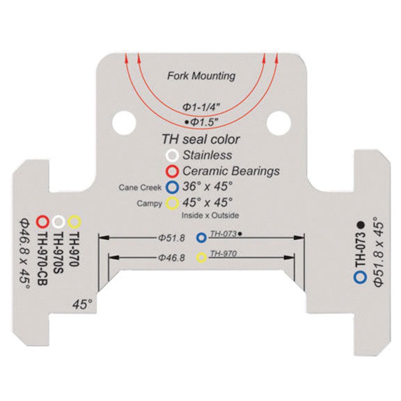 FSA Headset Guide Sizing Gauge 1-1/4″ and 1.5″
