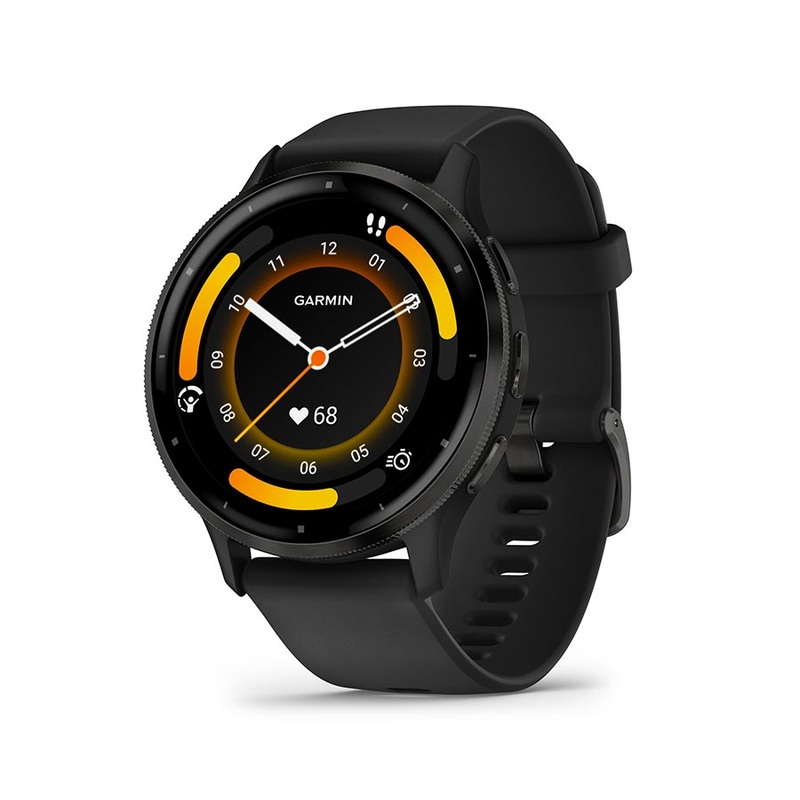 Garmin Venu 3 Watch Watch Color: Black Wristband: Black – Silicone
