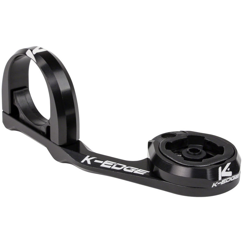 K-EDGE Lezyne Sport Computer Handlebar Mount: 31.8mm Black Anodized