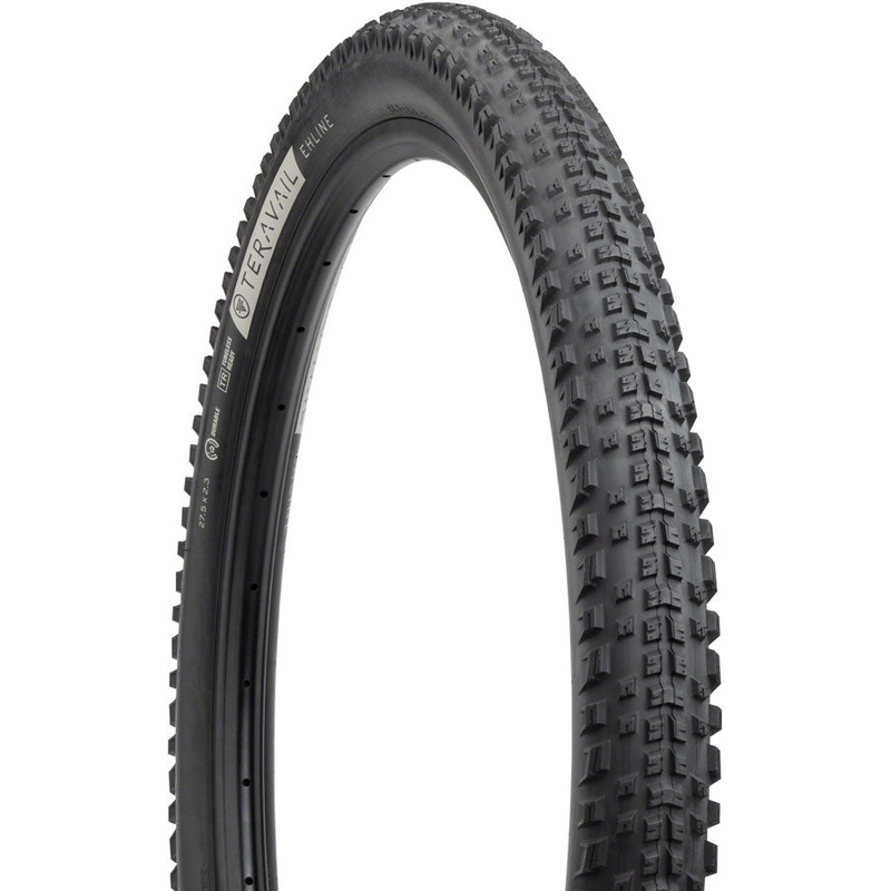Teravail Ehline Tire – 27.5 x 2.3, Tubeless, Folding, Black, Durable, Fast Compound