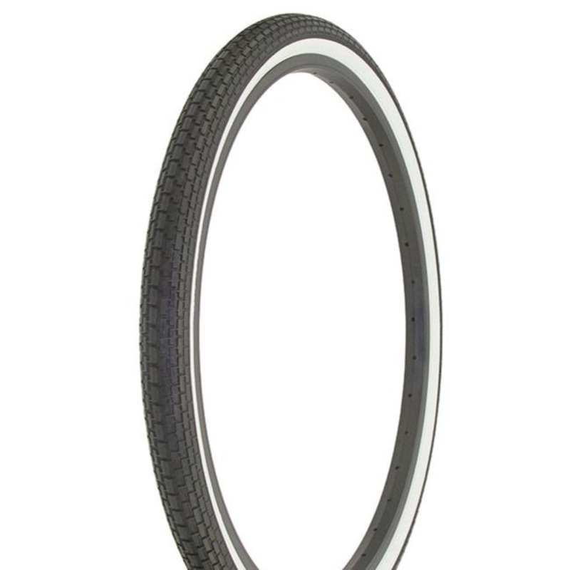 24×1.75 Duro Westwind Brick Tread Tire – Black w/ Whitewall