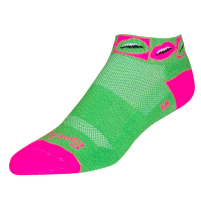 SockGuy Classic Smooch Socks – 1″ Green Large/X-Large
