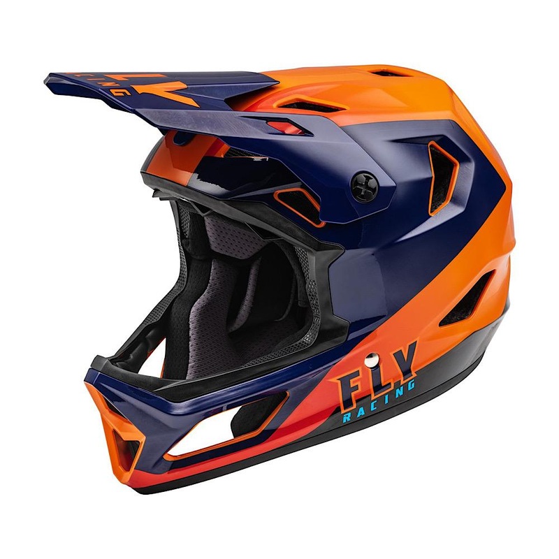FLY RACING RAYCE HELMET – NAVY/ORG/RED