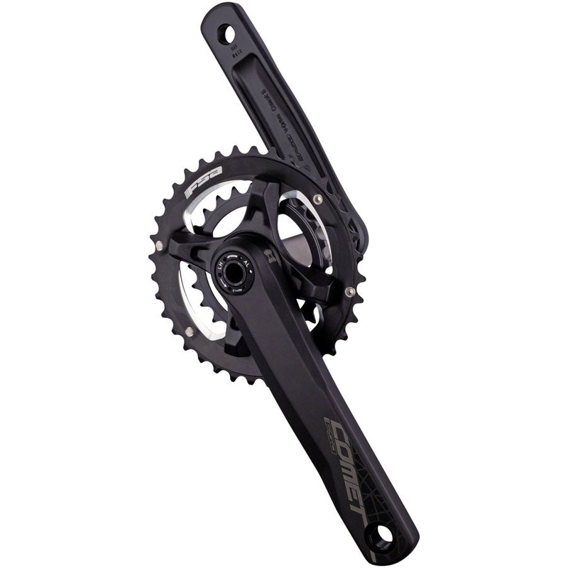 Full Speed Ahead Comet MegaExo Modular 2x Crankset – 175mm 11-Speed 36/22t 96/68mm BCD MegaExo Spindle Interface BLK