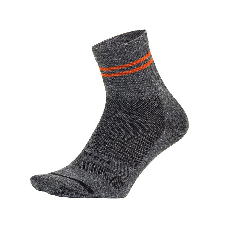 Wooleator Pro 3 Socks Gravel Grey/Burnt Orange L Pair
