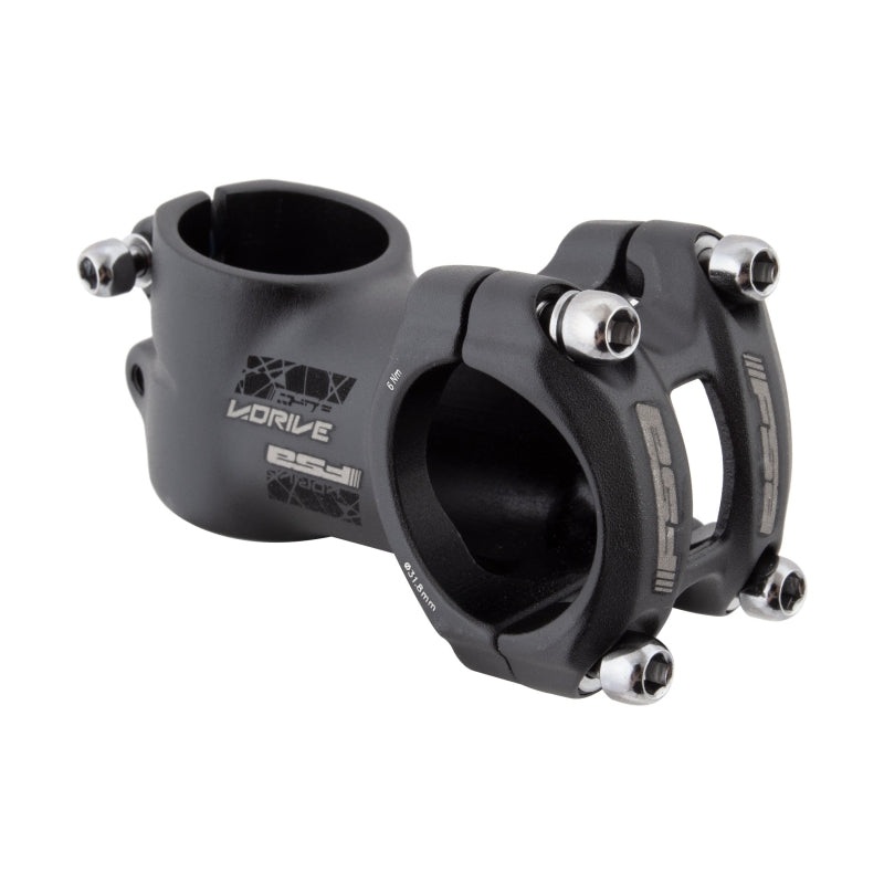 Full Speed Ahead V-Drive Stem – 70mm 31.8 clamp +/-17 1 1/8″ Aluminum Black