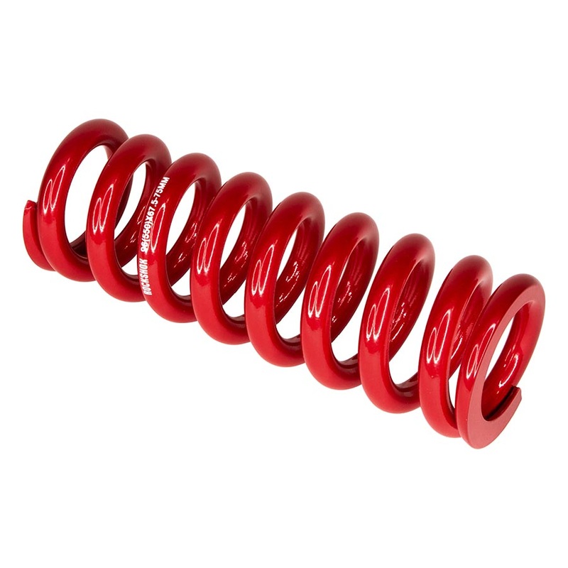 RockShox Metric Coil Spring – 174mm Length 67.5 – 75mm Travel 550 lb Electric Red