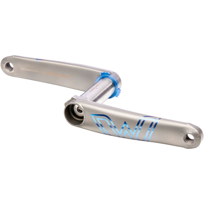 Cane Creek eeWings 30th Anniversary Mountain Titanium Crankset – 165mm, 8-Bolt Direct Mount, 30mm Spindle, Brushed