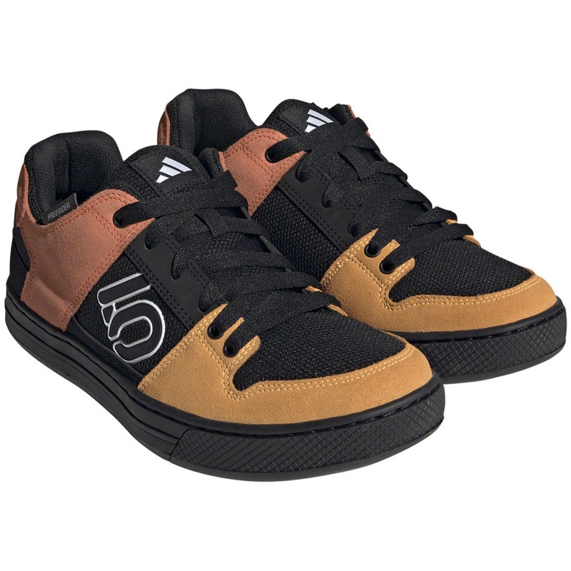 Five Ten Freerider Flat Shoes – Mens Core BLK/Ftwr White/Impact Orange 8.5