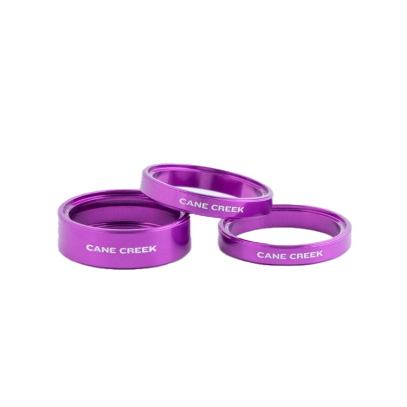 Cane Creek Interlok Chroma Studio Headset Spacer Kit – 1 10mm 2 5mm Purple