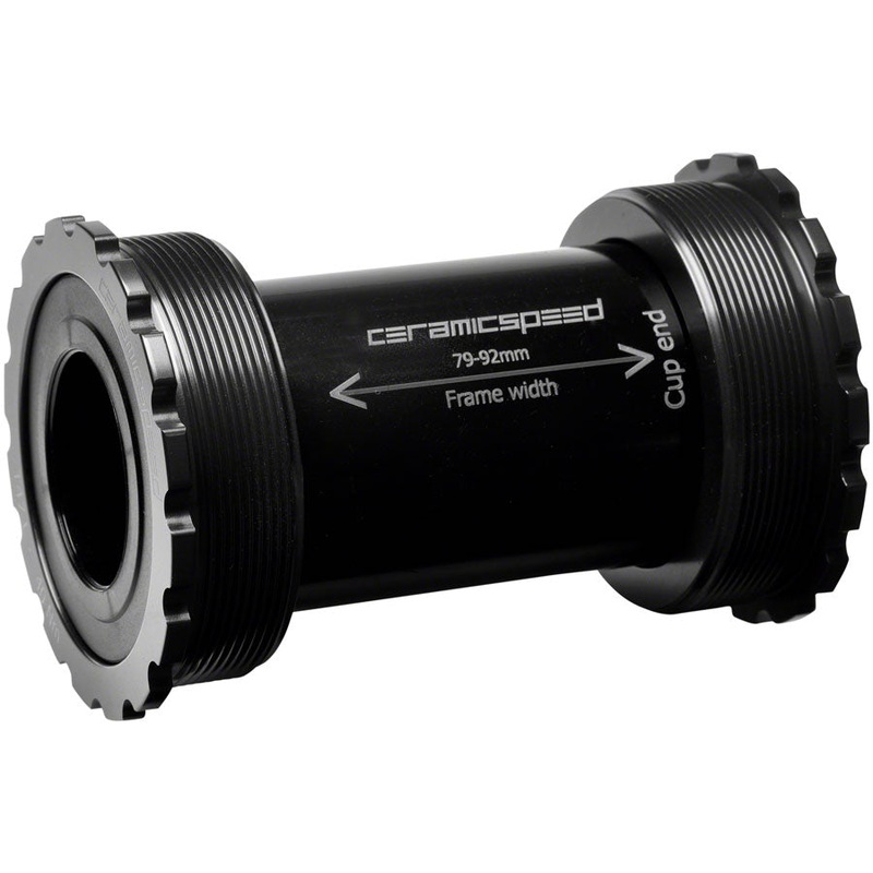 CeramicSpeed T47/86 Bottom Bracket – Shimano, Coated Races, Black