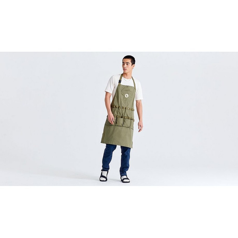 Specialized s/f mechanics apron green osfa