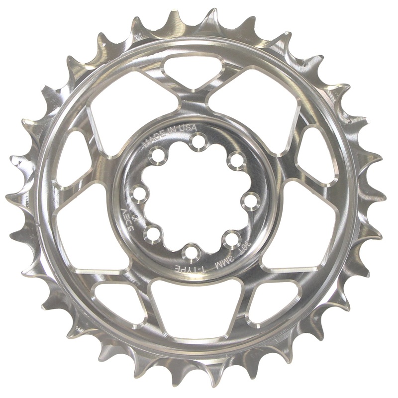 5Dev T-Type 8-Bolt Chainring 3mm Offset 32t Clear